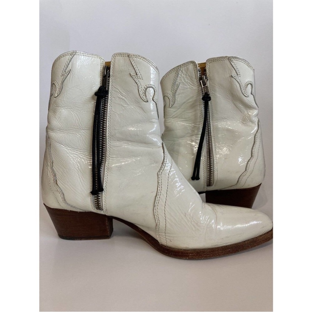 Free People White Ankle Boots